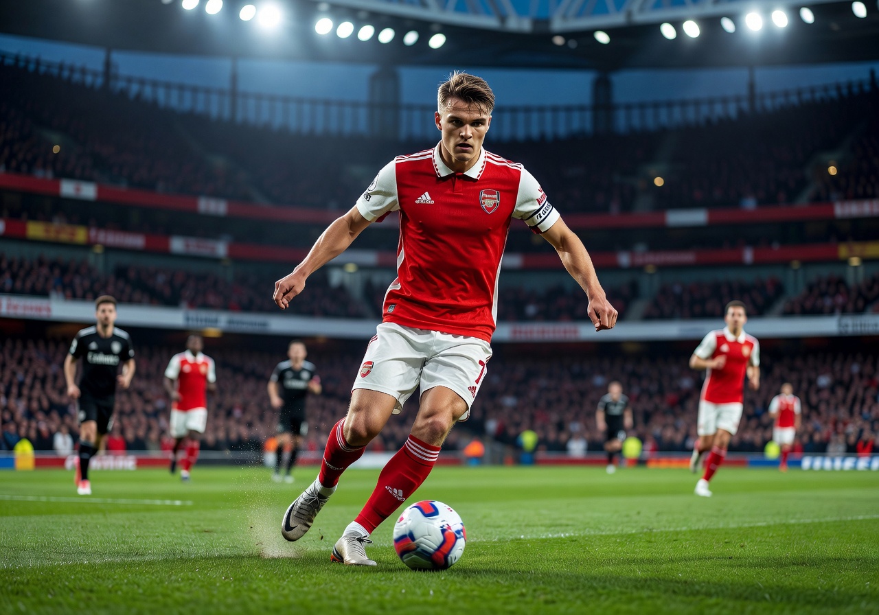 Martin Odegaard Arsenal captain midfielder
